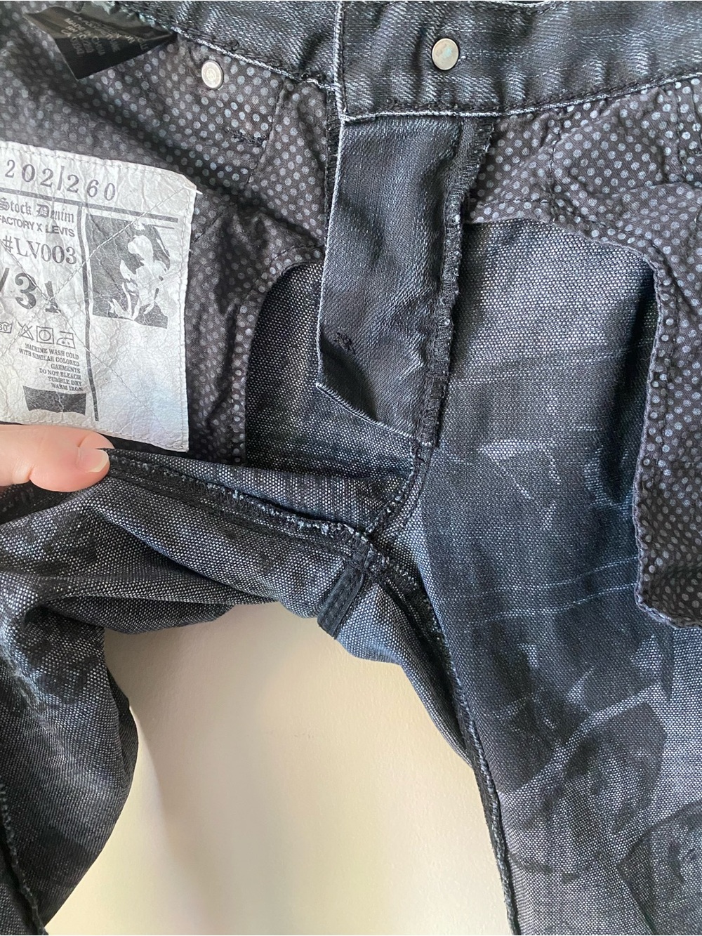 Rare Andy Warhol Factory x Levis Private Stock Denim 31x34, 202 / 260 - Picture 13 of 16